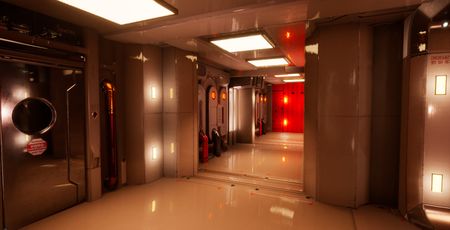 Sci-fi Corridor Level-Design